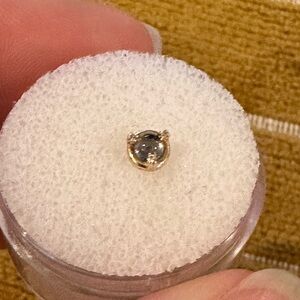 14kt/yg threadless end